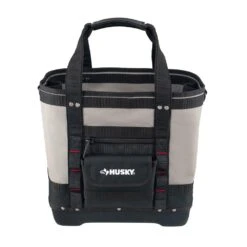 Husky 14 In. 5 Pocket Open Top Tote Tool Bag