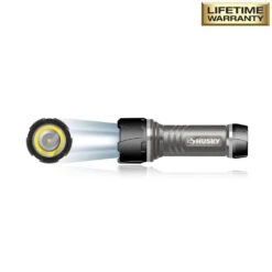 Husky 4AAA 350-Lumen LED Dual Beam Unbreakable Aluminum Flashlight -Husky Shop husky handheld flashlights 16fl0924 44 1000