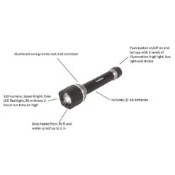 Husky 120 Lumens Virtually Unbreakable Flashlight -Husky Shop husky handheld flashlights 99290 d4 1000