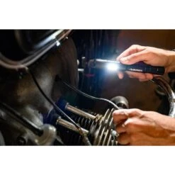 Husky 100 Lumen LED Aluminum Penlight With Side Flashlight, Impact And Water Resistant, High/Low With Batteries -Husky Shop husky handheld flashlights hsk1pk100pen 31 1000