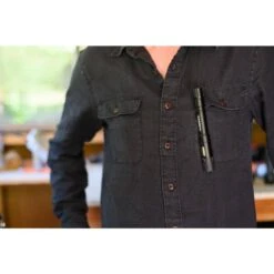 Husky 100 Lumen LED Aluminum Penlight With Side Flashlight, Impact And Water Resistant, High/Low With Batteries -Husky Shop husky handheld flashlights hsk1pk100pen 76 1000