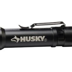 Husky 100 Lumen LED Aluminum Penlight With Side Flashlight, Impact And Water Resistant, High/Low With Batteries -Husky Shop husky handheld flashlights hsk1pk100pen 77 1000