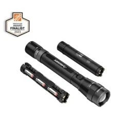 Husky 5000 Lumens Dual Power LED Rechargeable Focusing Flashlight With Rechargeable Battery And USB-C Cable Included