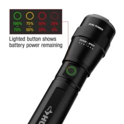 Husky 5000 Lumens Dual Power LED Rechargeable Focusing Flashlight With Rechargeable Battery And USB-C Cable Included -Husky Shop husky handheld flashlights hsky5000dpfl c3 1000