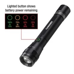 Husky 7000-Lumens Dual Power LED Rechargeable Tactical Focusing Handheld Flashlight -Husky Shop husky handheld flashlights pvl flt 0019 76 1000