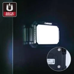 Husky 1200 Lumens Rechargeable Magnetic Utility Light (2-Pack ) -Husky Shop husky handheld spotlights 90836 66 1000