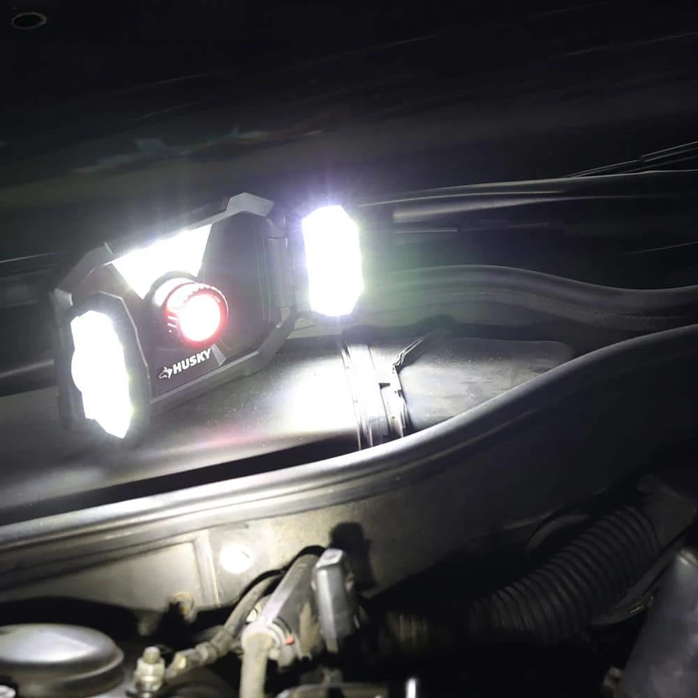 Husky 2000-Lumens LED Dual Panel Focusing Rechargeable Utility Light (2-Pack) 14 Husky 2000-Lumens LED Dual Panel Focusing Rechargeable Utility Light (2-Pack) - Image 14