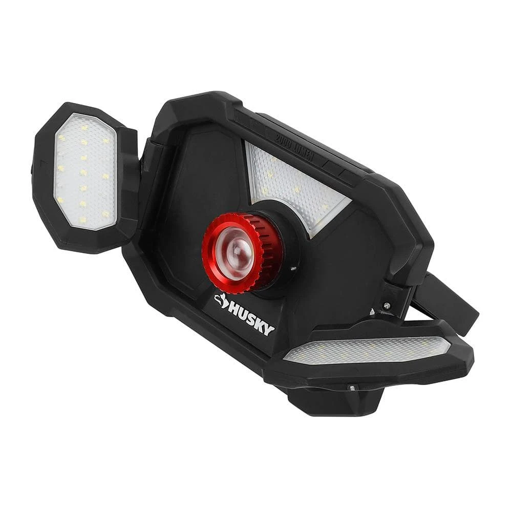 Husky 2000-Lumens LED Dual Panel Focusing Rechargeable Utility Light (2-Pack) 11 Husky 2000-Lumens LED Dual Panel Focusing Rechargeable Utility Light (2-Pack) - Image 11