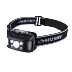 Husky 350-Lumens Dual-Power Broad Range LED Water/Impact Resistant Headlamp With 9 Modes And Batteries -Husky Shop husky headlamps 7531 hh350 44 1000
