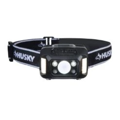 Husky 350-Lumens Dual-Power Broad Range LED Water/Impact Resistant Headlamp With 9 Modes And Batteries -Husky Shop husky headlamps 7531 hh350 4f 1000