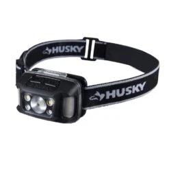 Husky 350-Lumens Dual-Power Broad Range LED Water/Impact Resistant Headlamp With 9 Modes And Batteries -Husky Shop husky headlamps 7531 hh350 c3 1000