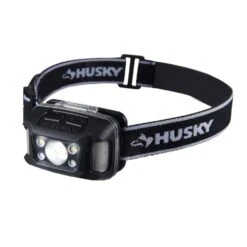 Husky 350-Lumens Dual-Power Broad Range LED Water/Impact Resistant Headlamp With 9 Modes And Batteries -Husky Shop husky headlamps 7531 hh350 fa 1000