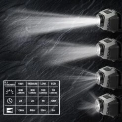 Husky 600 Lumens Dual Power Twist To Focus Rechargeable Headlight -Husky Shop husky headlamps 90709 1d 1000