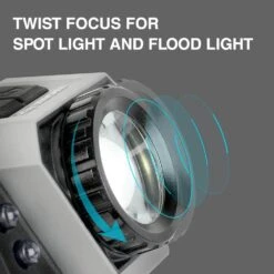 Husky 600 Lumens Dual Power Twist To Focus Rechargeable Headlight -Husky Shop husky headlamps 90709 c3 1000