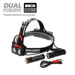 Husky 1000 Lumens Dual Power Compact Rechargeable Headlamp 16 Husky 1000 Lumens Dual Power Compact Rechargeable Headlamp -Husky Shop husky headlamps 91308 1d 1000