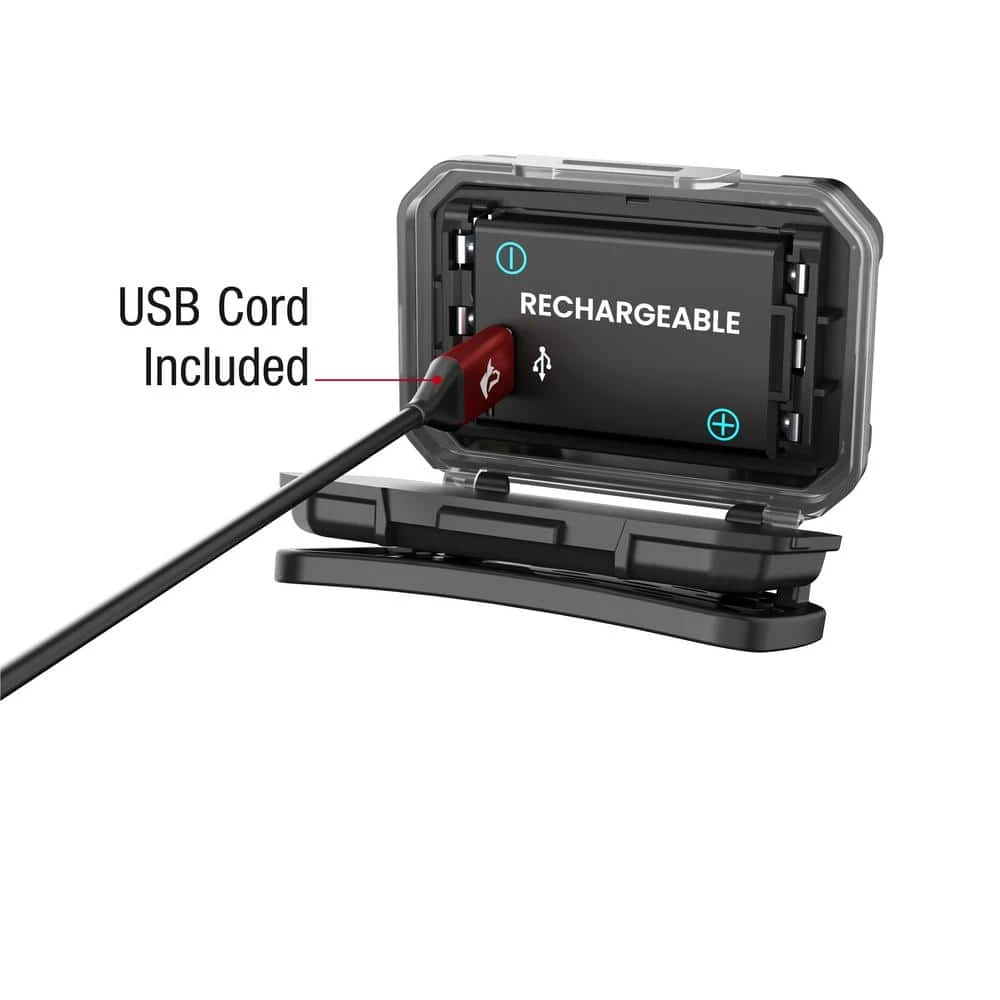 Husky 650 Lumens Dual-Power Broad Range LED Headlamp 7 Modes With USB Port And Rechargeable Battery 12 Husky 650 Lumens Dual-Power Broad Range LED Headlamp 7 Modes With USB Port And Rechargeable Battery - Image 12