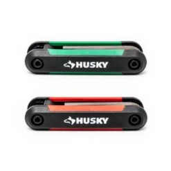 Husky Mini Folding Hex Key Set (9-Piece SAE, 8-Piece MM)