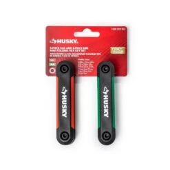 Husky Mini Folding Hex Key Set (9-Piece SAE, 8-Piece MM) -Husky Shop husky hex key sets hmfhksm17pcn 06 77 1000