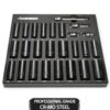 Husky 1/2 In. Drive SAE/Metric Deep Impact Socket Set In EVA Foam (26-Piece)