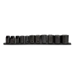 Husky 1/2 In. Drive Standard SAE 6-Point Impact Socket Set (11-Piece) -Husky Shop husky impact socket sets h2dimss11pc 76 1000