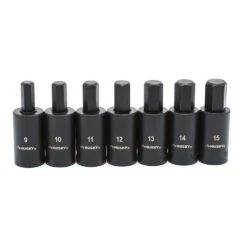 Husky 1/2 In. Drive Hex Bit Impact Socket Set MM (7-Piece) -Husky Shop husky impact socket sets h2dmmhbi7pc c3 1000