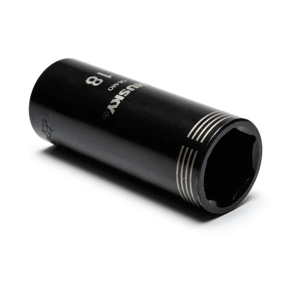 Husky 3/8 In. Drive Thin Wall Metric Deep Metric 6-Point Impact Socket Set (10-Piece) 5 Husky 3/8 In. Drive Thin Wall Metric Deep Metric 6-Point Impact Socket Set (10-Piece) - Image 5