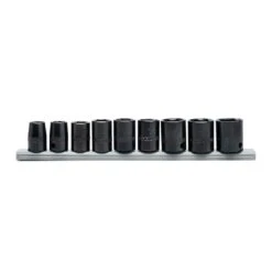 Husky 3/8 In. Drive Standard Metric 6-Point Impact Socket Set (9-Piece) -Husky Shop husky impact socket sets h3dimsm9pc 76 1000