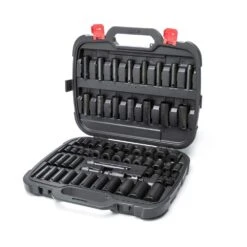 Husky 1/2 In. Drive SAE/Metric 6-Point Impact Socket Set (64-Piece) -Husky Shop husky impact socket sets h64imps 76 1000