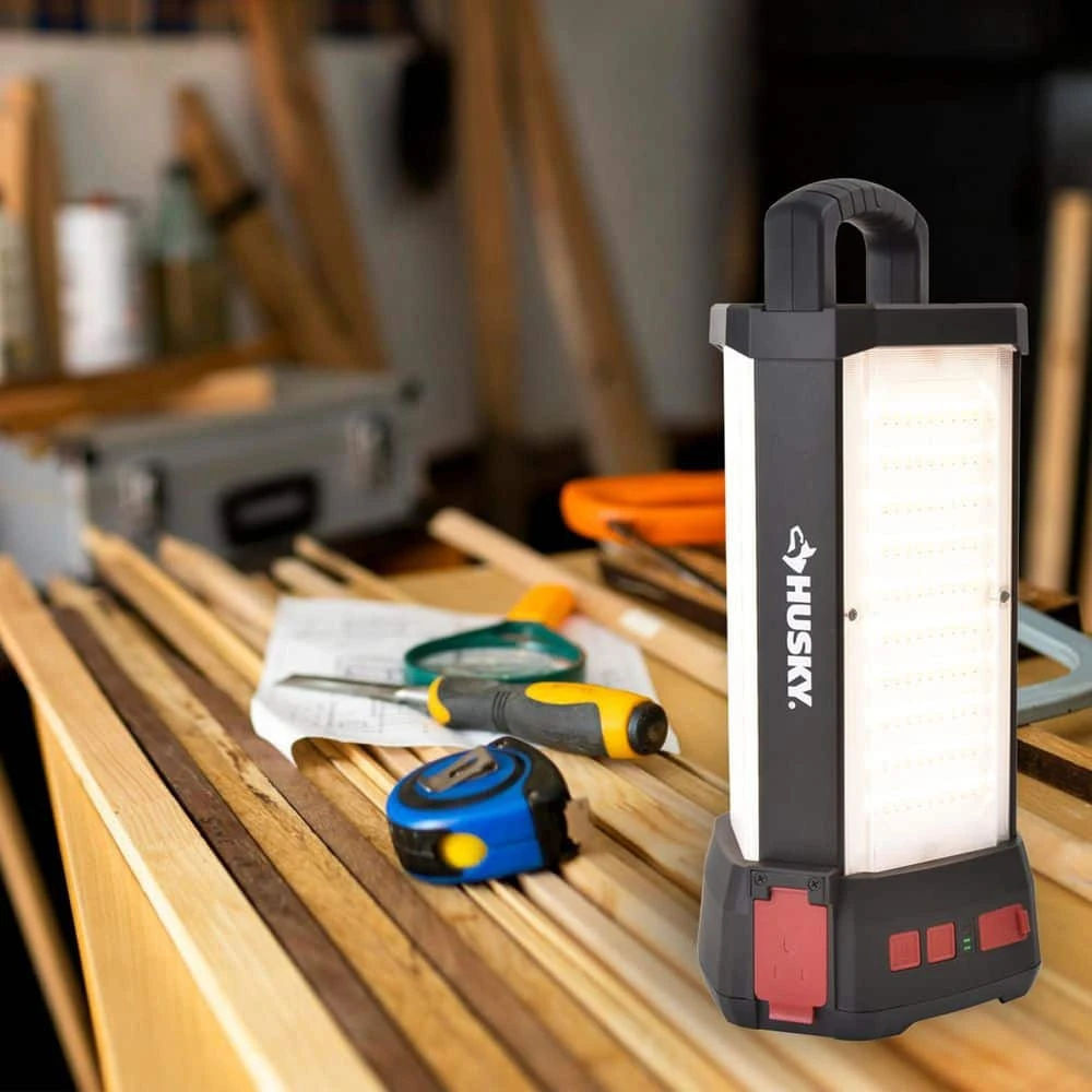 Husky 14,000 Lumen Area Utility Hybrid LED Work Light With Rechargeable Battery 8 Husky 14,000 Lumen Area Utility Hybrid LED Work Light With Rechargeable Battery - Image 8