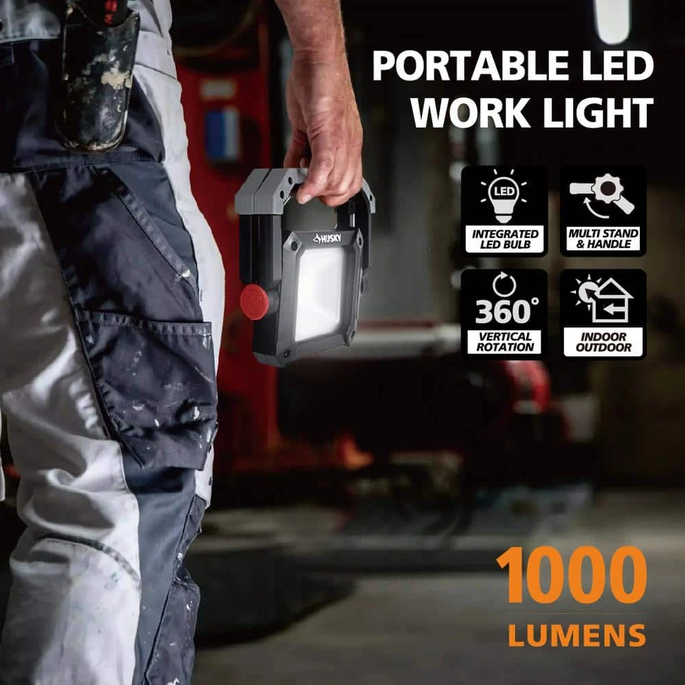 Husky 1000 Lumens LED Portable Work Light 9 Husky 1000 Lumens LED Portable Work Light - Image 9