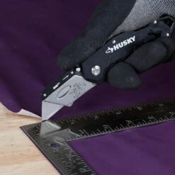 HUSKY 3-PACK FOLDING LOCK-BACK Utility Knife -Husky Shop husky knife sets 00073 44 1000