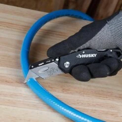 HUSKY 3-PACK FOLDING LOCK-BACK Utility Knife -Husky Shop husky knife sets 00073 4f 1000