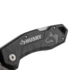 HUSKY 3-PACK FOLDING LOCK-BACK Utility Knife -Husky Shop husky knife sets 00073 77 1000