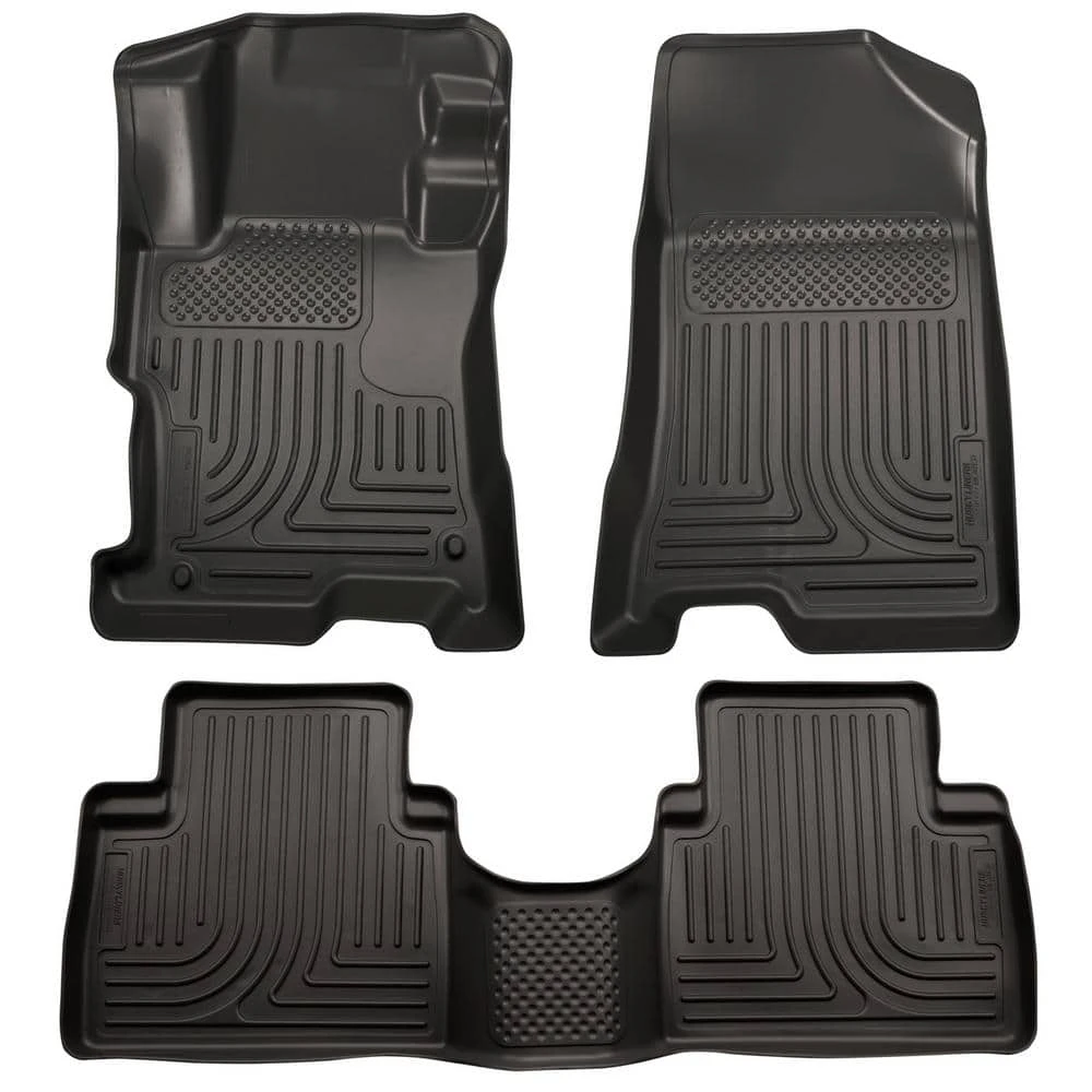 Front & 2nd Seat Floor Liners Fits 08-12 Accord 4 Door 1 Front & 2nd Seat Floor Liners Fits 08-12 Accord 4 Door