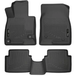 Front & 2nd Seat Floor Liners Fits 14-18 Mazda 3 Hatchback/Sedan