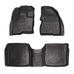Front & 2nd Seat Floor Liners Fits 09-18 Flex, 10-14 MKT