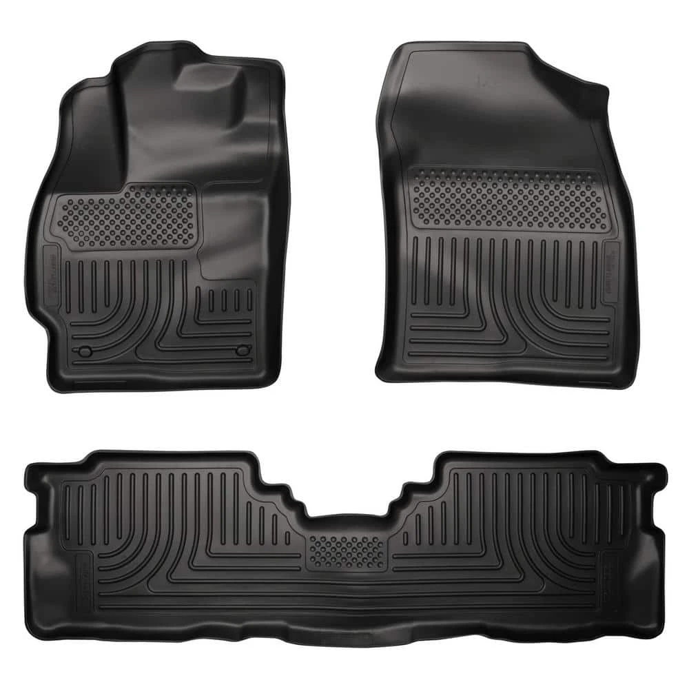 Front & 2nd Seat Floor Liners Fits 12-17 Prius V 1 Front & 2nd Seat Floor Liners Fits 12-17 Prius V