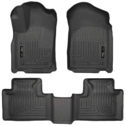 Front & 2nd Seat Floor Liners Fits 11-15 Durango/ Grand Cherokee