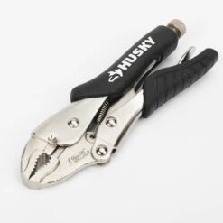 Husky 7 In. Curved Jaw Locking Pliers With Rubber Grip -Husky Shop husky locking pliers 90143 4f 1000