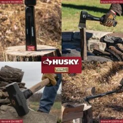 Husky 8 Lbs. Splitting Maul Guarded With 36 In. Fiberglass Handle -Husky Shop husky mauls 35298 c3 1000