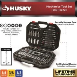 Husky Mechanics Tool Set (149-Piece) -Husky Shop husky mechanics tool sets h149mts 40 1000