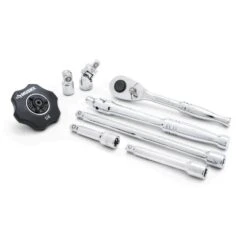 Husky 1/4 In. Ratchet And Accessory Set (8-Pieces)