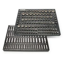 Husky 1/4 In., 3/8 In. And 1/2 In. Mechanics Tool Set With EVA Storage Trays (222-Piece) -Husky Shop husky mechanics tool sets h222sdtsevacb 1f 1000