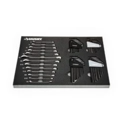 Husky 1/4 In., 3/8 In. And 1/2 In. 72-Tooth Ratchet Mechanics Tool Set With EVA (244-Piece) -Husky Shop husky mechanics tool sets h244mtseva 1f 1000