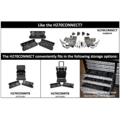 Husky Mechanics Tool Set In Connect Trays (270-Piece) -Husky Shop husky mechanics tool sets h270connect 66 1000