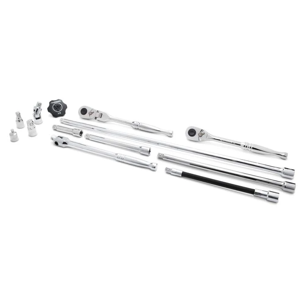 Husky 3/8 In. Ratchet And Accessory Set (13-Pieces) 1 Husky 3/8 In. Ratchet And Accessory Set (13-Pieces)