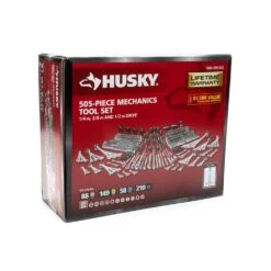 Husky 1/4 In., 3/8 In., And 1/2 In. Drive SAE/Metric, Shallow And Deep, Mechanics Tools Set (505-Piece) -Husky Shop husky mechanics tool sets h505mtspo 1f 1000