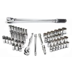Husky 1/2 In. Drive Mechanics Tool Set With 1/2 In. Drive 50-250 Ft./lbs. Torque Wrench (53-Piece) -Husky Shop husky mechanics tool sets h52mts2dtwcb 40 1000