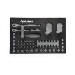 Husky 1/4 In. And 3/8 In. 72-Tooth Ratchet Mechanics Tool Set In EVA (70-Piece) -Husky Shop husky mechanics tool sets h70mtseva fa 1000