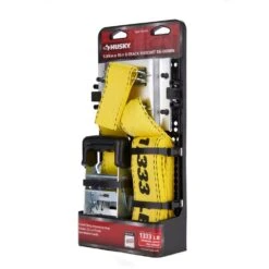 Husky E-Track Ratchet Tie-Down Kit 15 Ft. X 2 In. 1,333 Lbs. -Husky Shop husky moving straps 59351 4f 1000